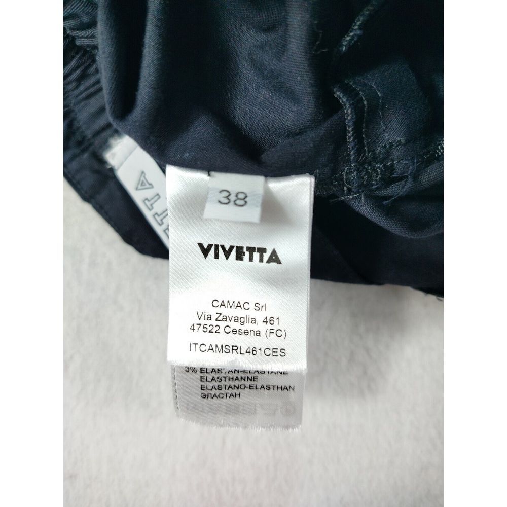 VIVETTA Skirt‎ Women's 38 Black Made In Italy Whimsy Goth Classic Goth Goth Girl - Picture 3 of 10